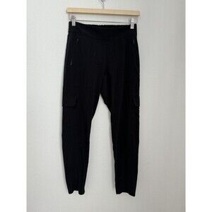 Athleta Black Chelsea Featherweight Cargo Pant Pull On Pants Women's Size 2 EUC